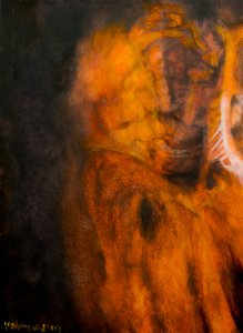 This artwork displays a human torso which–through the tissues, bones and cavities–works like in a system, an organic and a deteriorated one. The medium close-up of the body invites the observer to have an active role, as to feel, and by this, to provoke in him/her an aesthetical experience. This artwork displays a human torso which–through the tissues, bones and cavities–works like in a system, an organic and a deteriorated one. The medium close-up of the body invites the observer to have an active role, as to feel, and by this, to provoke in him/her an aesthetical experience.