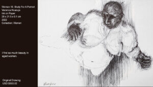 This is an homage I make to a young woman, an anonymous migrant.