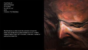 My interests as an artist include the exploration of eccentric topics, such as this artwork which is based on an US inmate’s mugshot, Walter Turpin (1877-?). In this work, I wanted to portray his turbulent life. I made this work based on the authentic story of Bob Addison (1913-Unknown, U.S.), inmate No. 35074, from the Virginia Penitentiary archives.