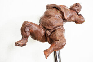 Plasticine model I made for the session.